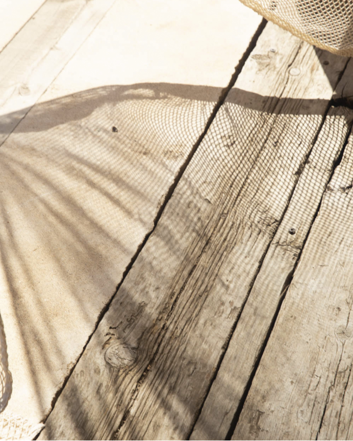 Tenda a rete in cotone colore naturale 140x280cm
