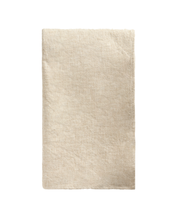 Copriletto in cotone e lino colore beige in diverse misure