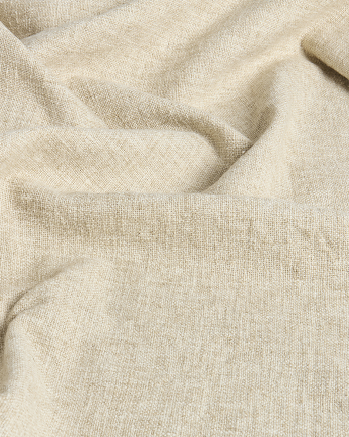 Copriletto in cotone e lino colore beige in diverse misure