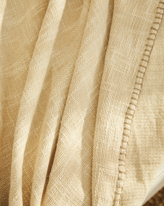 Copriletto in cotone colore naturale in diverse misure