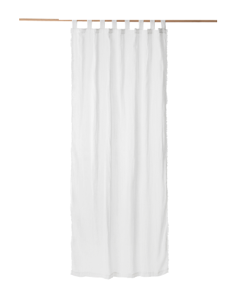 Tenda in cotone traslucido colore bianco 140x280cm