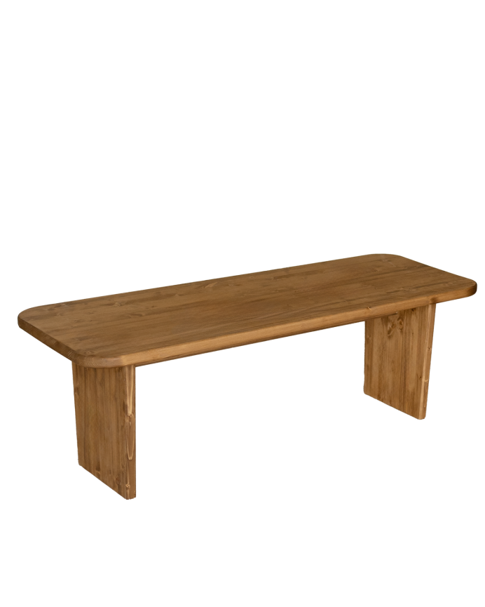 Tavolin in legno massello in tonalità rovere scuro in varie dimensioni