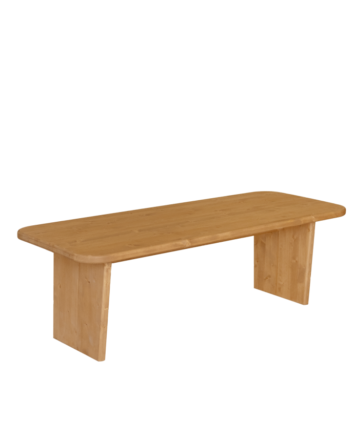 Tavolin in legno massello in tonalità rovere medio in varie dimensioni