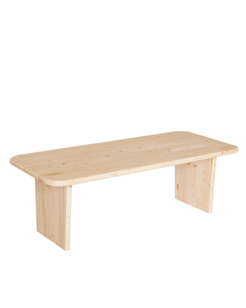 Tavolin in legno massiccio in tonalità legno naturale in varie dimensioni