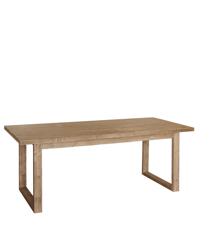 Tavoli da pranzo in legno massiccio in tonalità rovere scuro di varie dimensioni