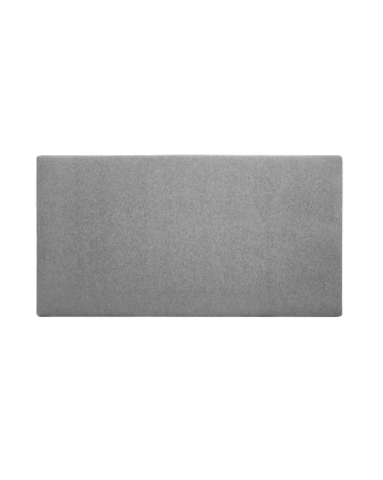 Testiera imbottita in poliestere liscio di colore grigio in diverse misure