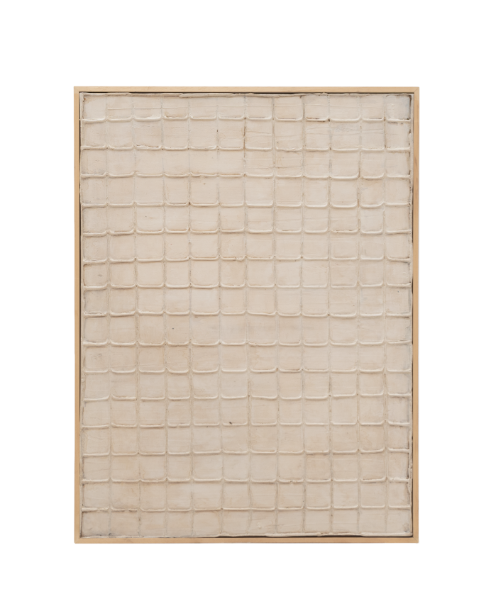 Quadro beige decorativo su tela di cotone con telaio in legno dipinto a mano con pittura ad olio in diverse misure