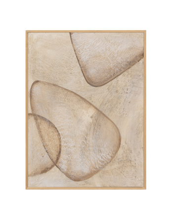 Quadro beige decorativo su tela di cotone con telaio di legno dipinto a mano con pittura ad olio in diverse misure
