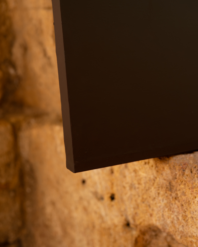 Quadro marrone decorativo su tela di cotone con cornice in legno dipinta a mano con pittura a olio in varie dimensioni