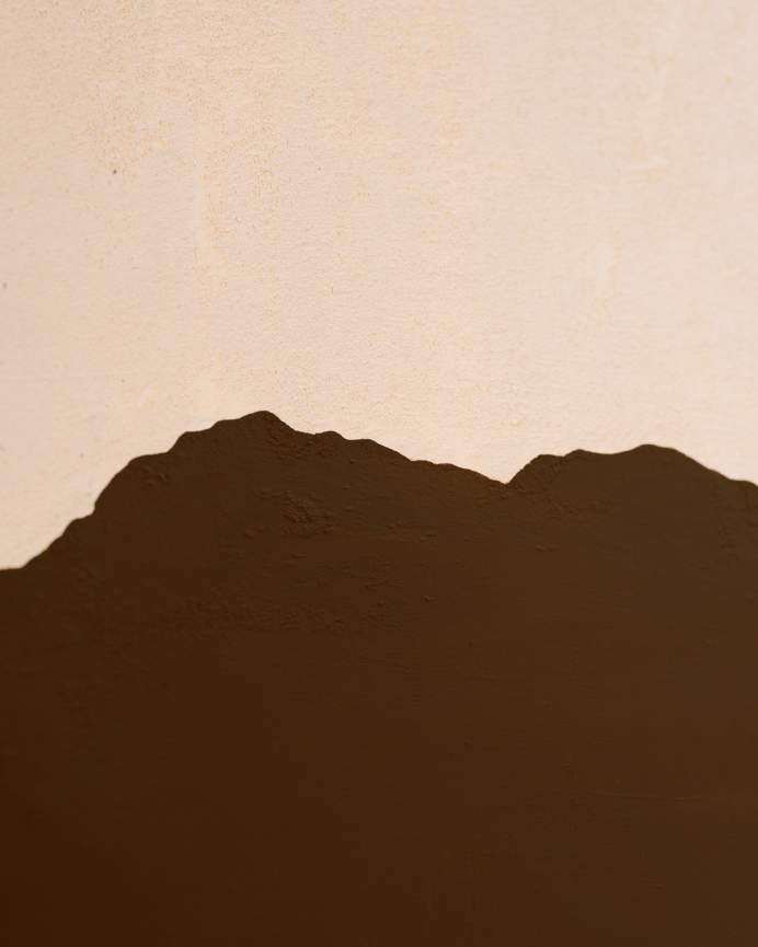 Quadro marrone decorativo su tela di cotone con cornice in legno dipinta a mano con pittura a olio in varie dimensioni