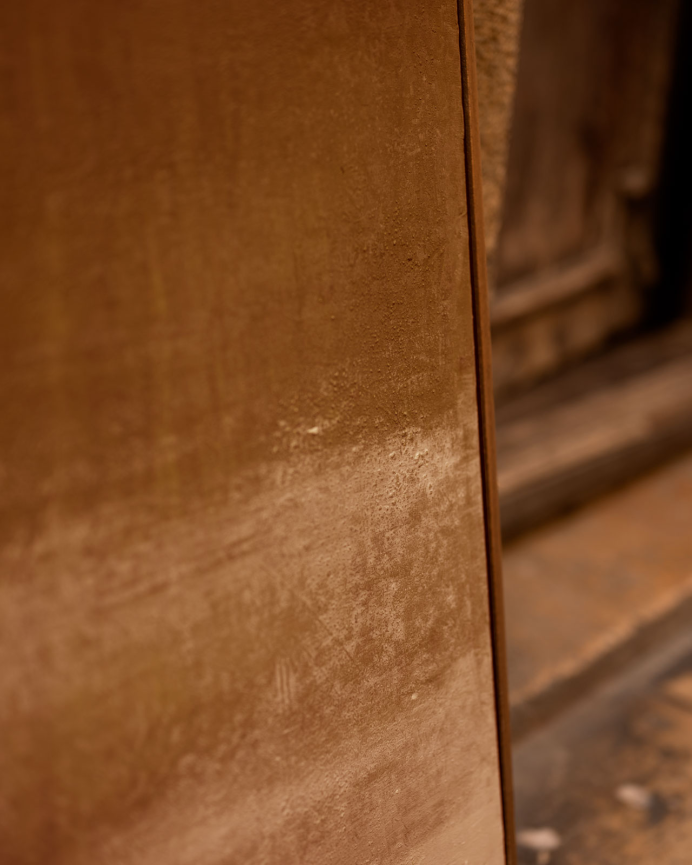 Quadro terracotta decorativo su tela di cotone con cornice in legno dipinta a mano con pittura a olio in varie dimensioni