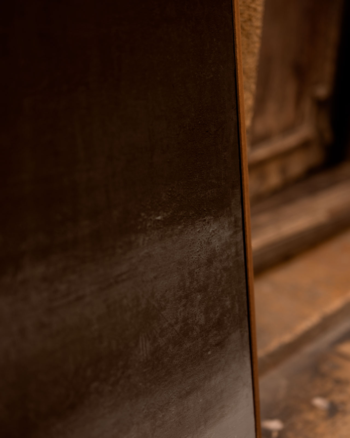 Quadro marrone decorativo su tela di cotone con cornice in legno dipinta a mano con pittura a olio in varie dimensioni