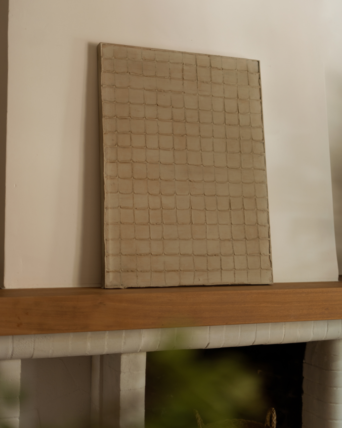 Quadro marrone decorativo su tela di cotone con telaio di legno dipinto a mano con pittura a olio in diverse misure
