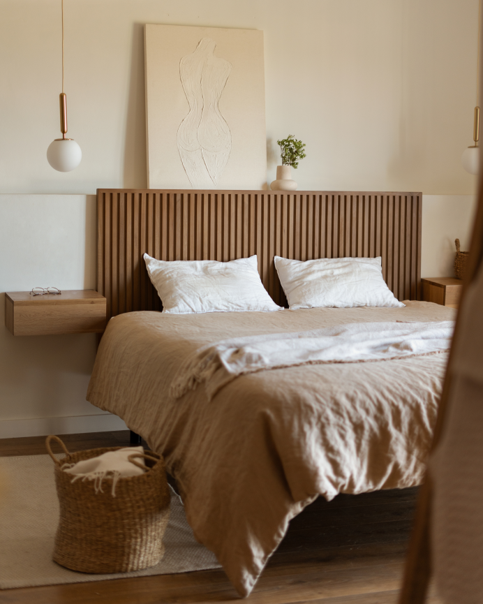Quadro beige decorativo su tela di cotone con telaio in legno dipinto a mano con pittura ad olio in diverse misure