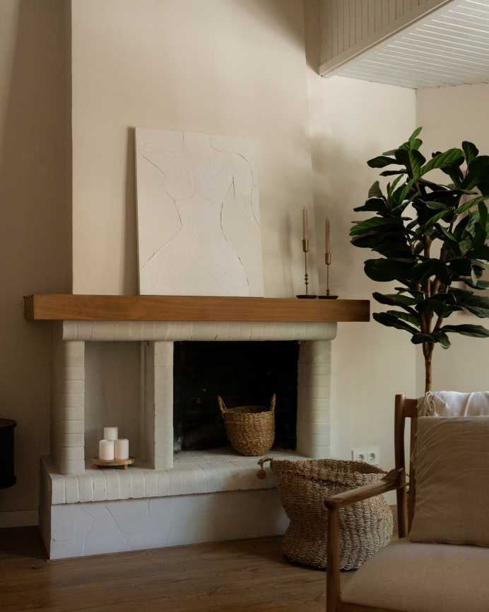 Quadro beige decorativo su tela di cotone con telaio in legno dipinto a mano con pittura ad olio in diverse misure