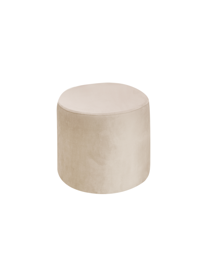 Pouf in tono beige 44x42cm