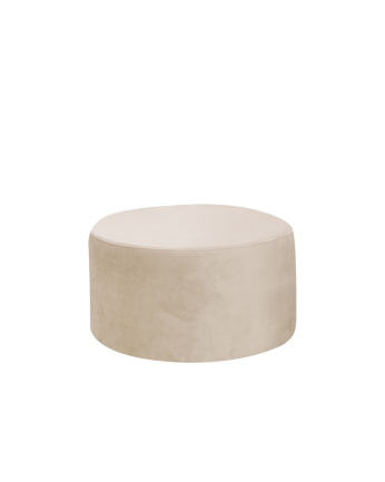 Pouf in tono beige 60x34cm