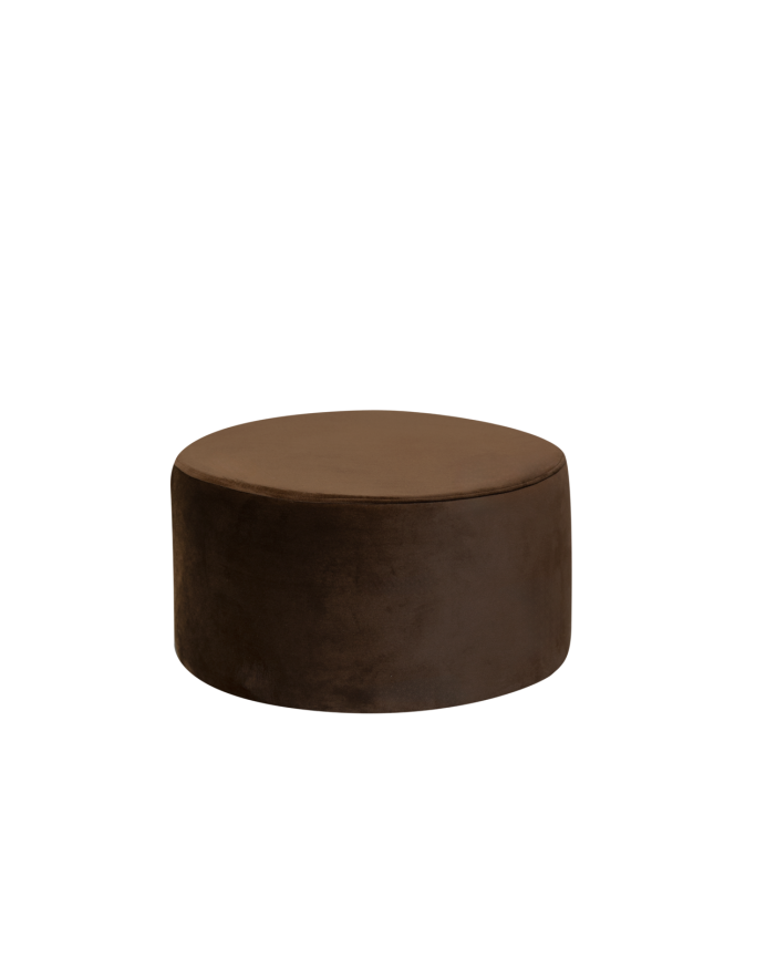 Pouf in tono marrone 60x34cm