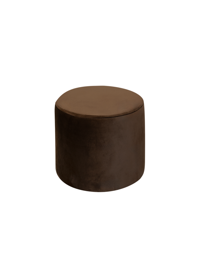 Pouf in tono marrone 44x42cm