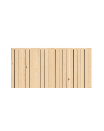 Testata di letto in legno massello in tonalità naturale in diverse misure