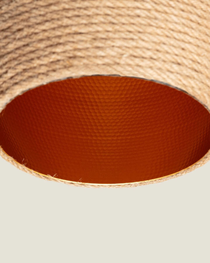 Lampada da soffitto in alluminio naturale 167cm