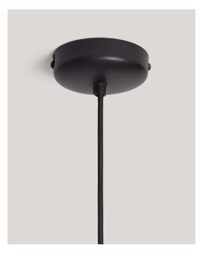 Lampada da soffitto in legno con manico marrone 128cm