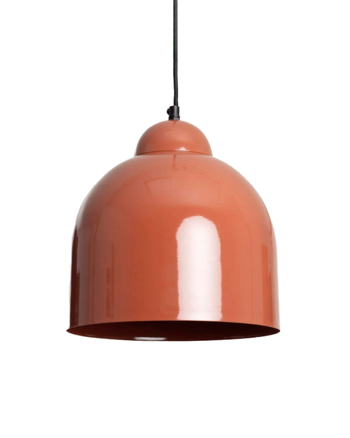 Lampada da soffitto in metallo marrone chiaro 26cm