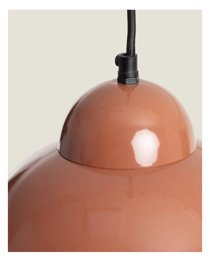 Lampada da soffitto in metallo marrone chiaro 26cm