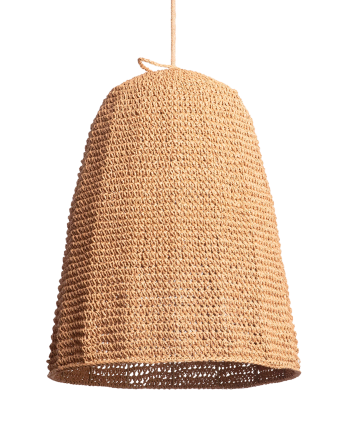 Lampada a sospensione di rafia naturale di 190cm