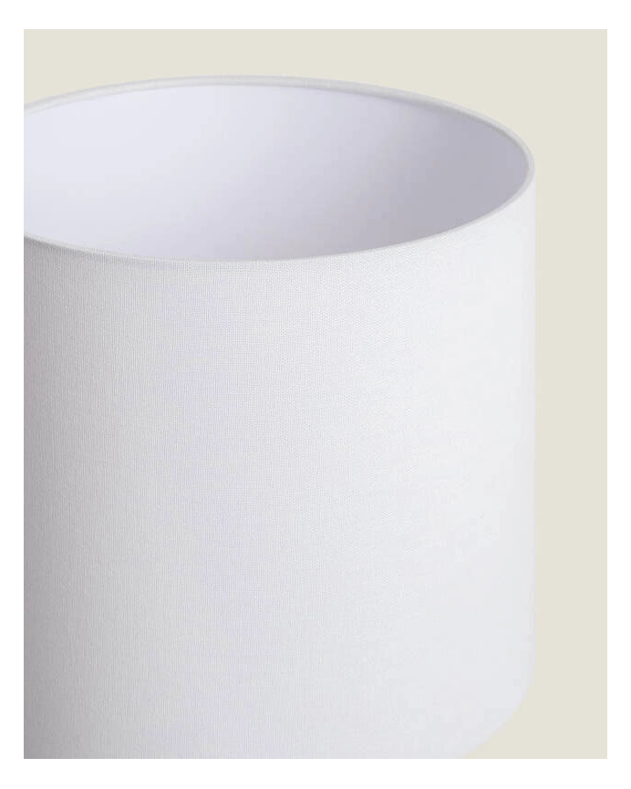 Lampada da tavolo in ceramica bianco 48cm