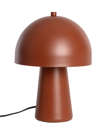 Lampada da tavolo in metallo marrone 29cm