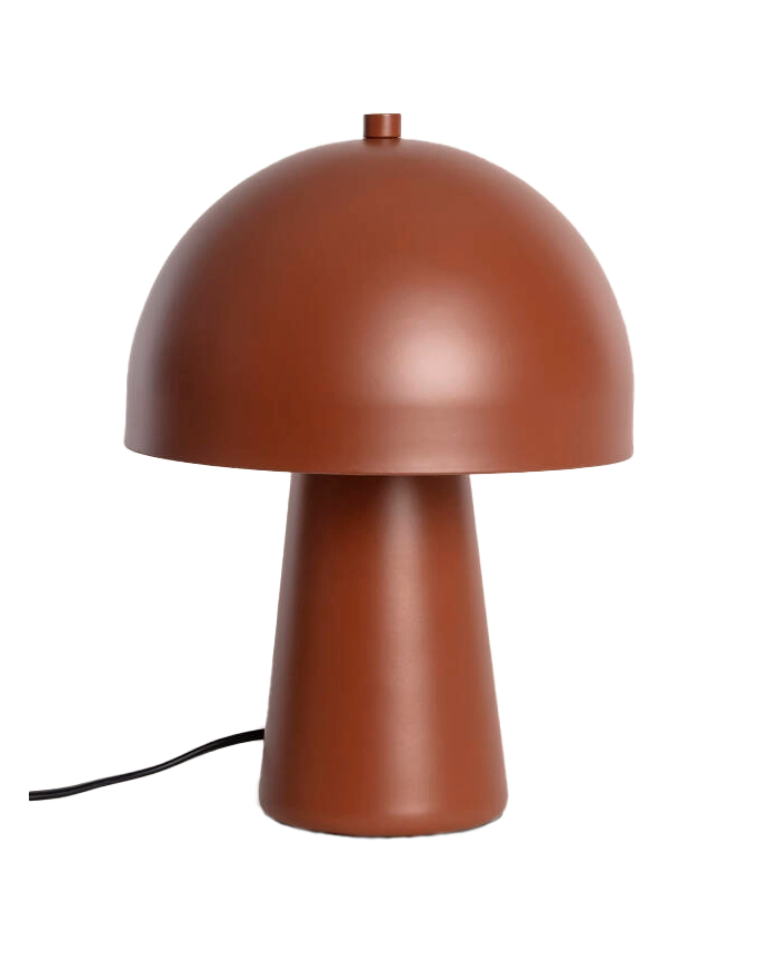 Lampada da tavolo in metallo marrone 29cm