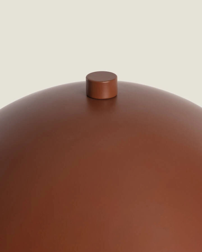 Lampada da tavolo in metallo marrone 29cm