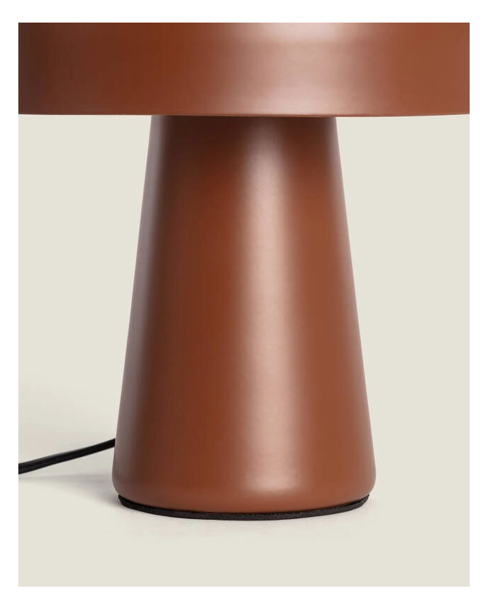 Lampada da tavolo in metallo marrone 29cm