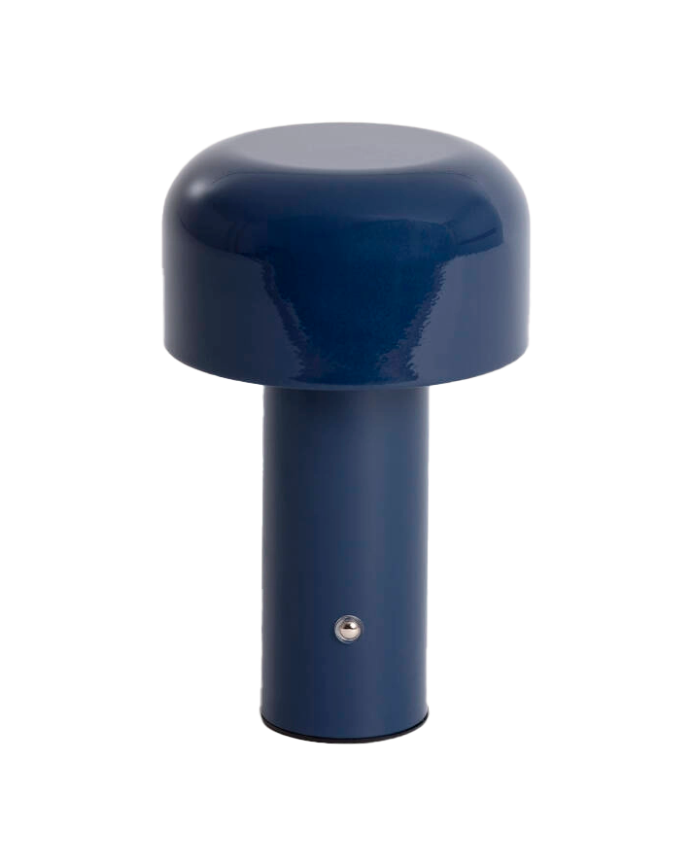 Lampada da tavolo in metallo blu 21cm