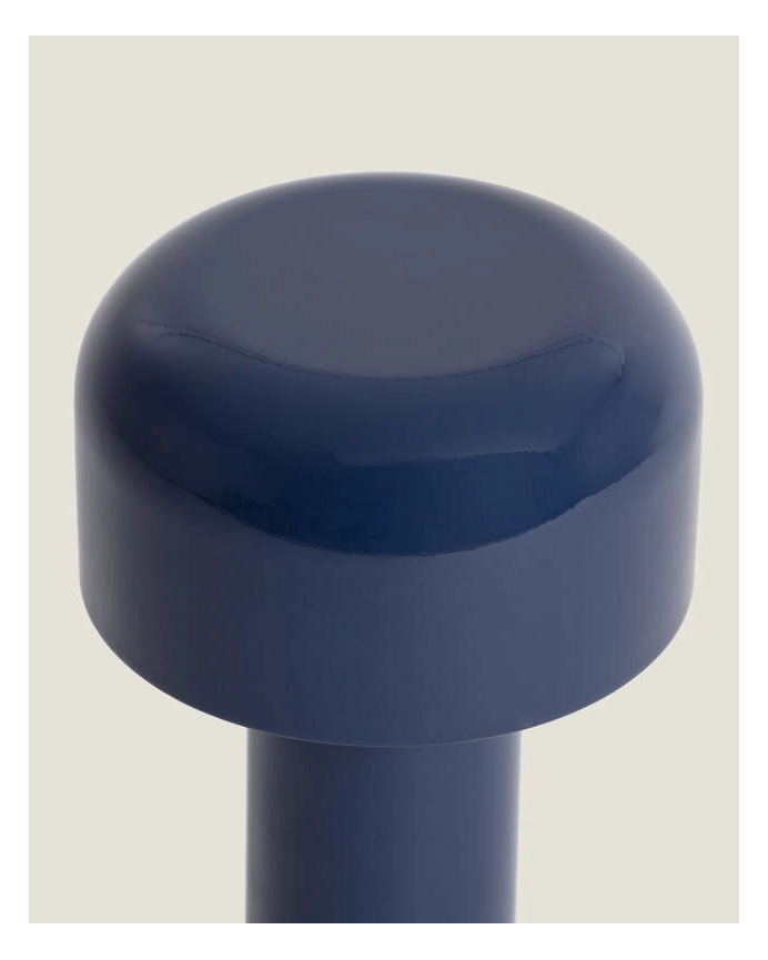 Lampada da tavolo in metallo blu 21cm