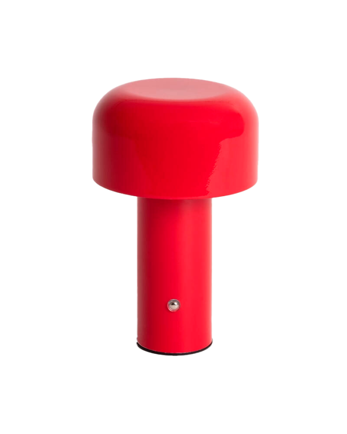 Lampada da tavolo in metallo rosso 21cm