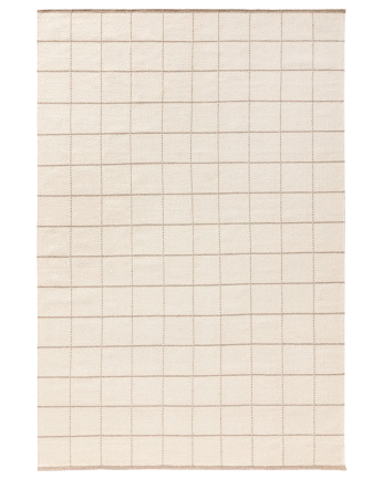 Tappeto corridoio di cotone e lana beige in varie misure