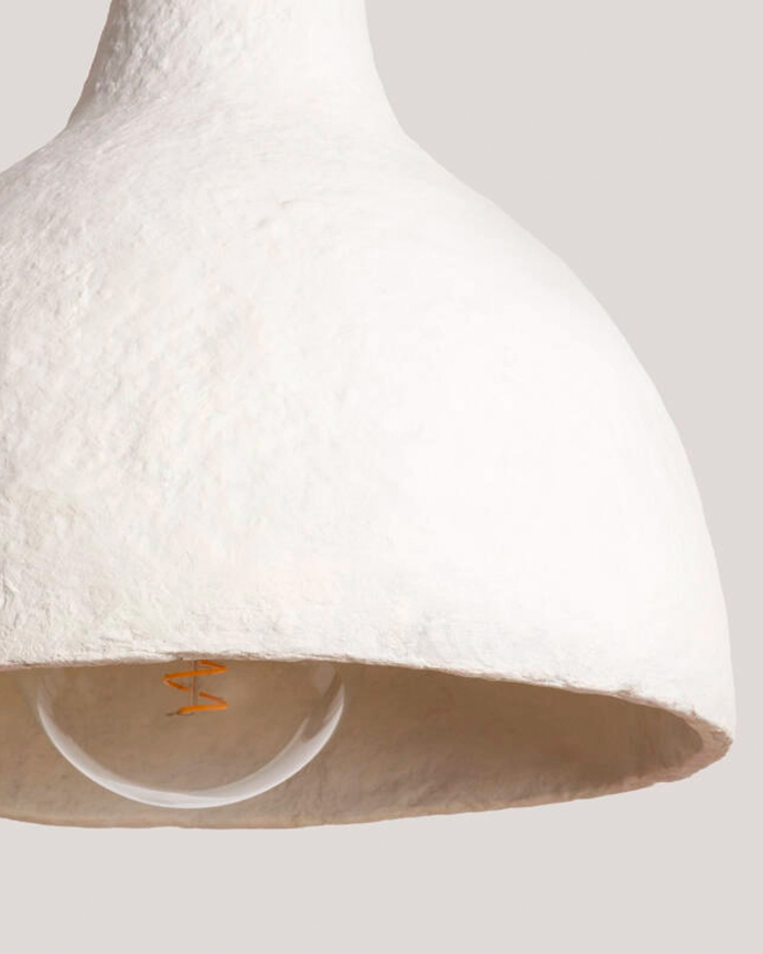 Lampada da soffitto in carta panna bianco 150cm