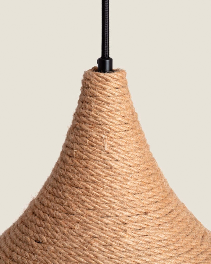 Lampada da soffitto in alluminio naturale 167cm