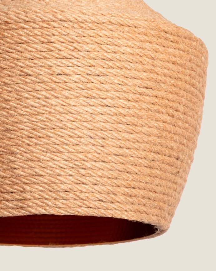 Lampada da soffitto in alluminio naturale 167cm