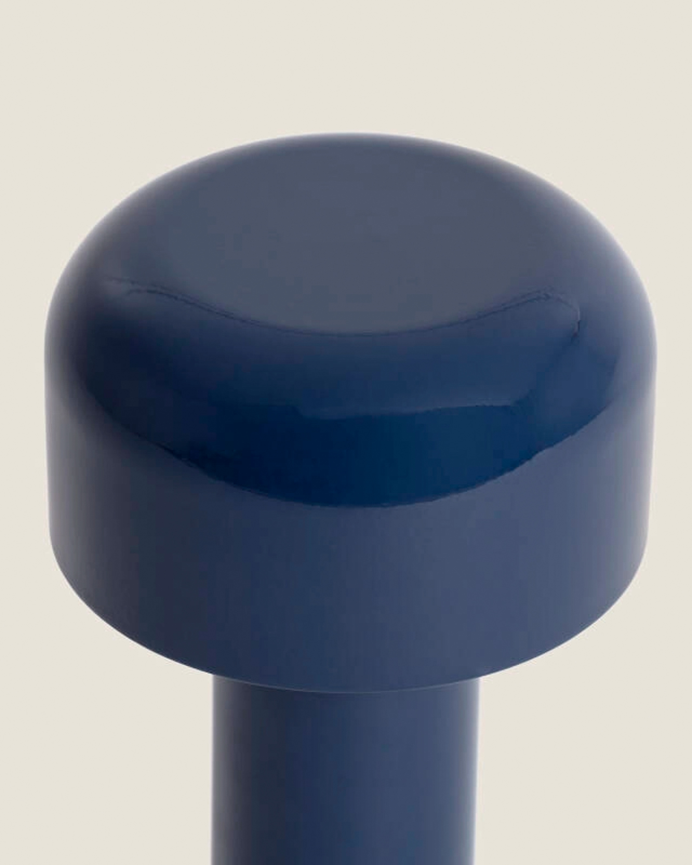 Lampada da tavolo in metallo blu 21cm