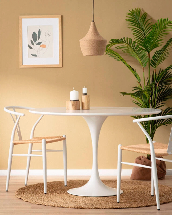 Lampada da soffitto in alluminio naturale 167cm