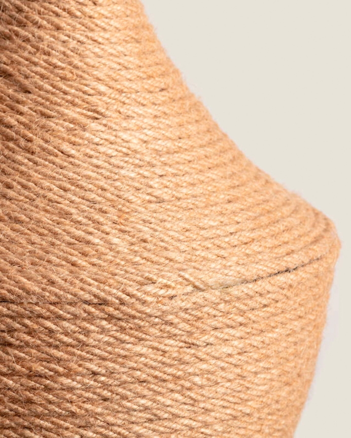 Lampada da soffitto in alluminio naturale 167cm