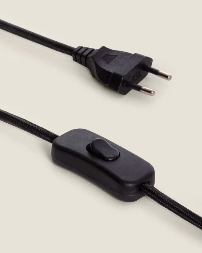Lampada da tavolo in metallo nero 36cm