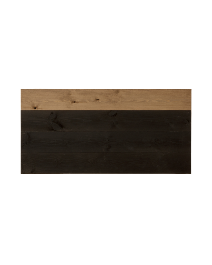 Cabeceira de madeira maciça descascada de vários tamanhos