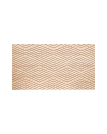  Cabeceira de madeira maciça impressa com motivo Il Pyramids em tom natural em vários tamanhos