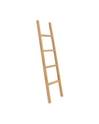 Escada em madeira maciça tom azeitona 150x41cm