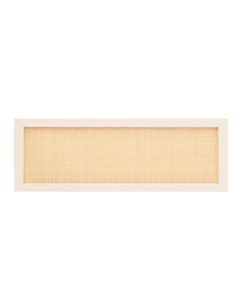 Cabeceira em madeira de pinho e tecido de medula rattan em vários tamanhos