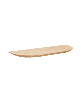 Console de corredor em madeira maciça em tom carvalho médio 100cm